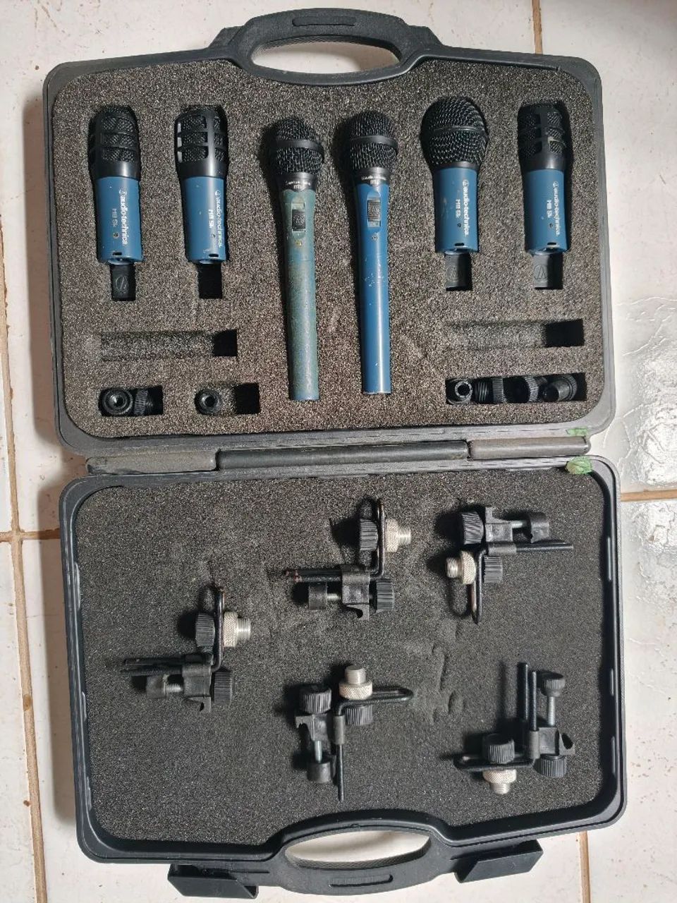 KIT MICROFONE BATERIA ÁUDIO-TECHNICA MBDK6 - Foto 2