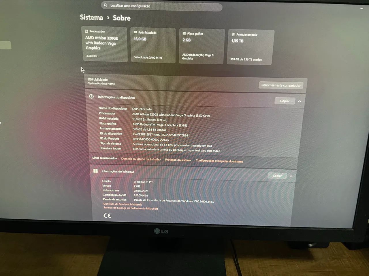 PC Gamer Completo com 2 Monitores | 16GB RAM | 1,35TB | Windows 11 Pro - Foto 4
