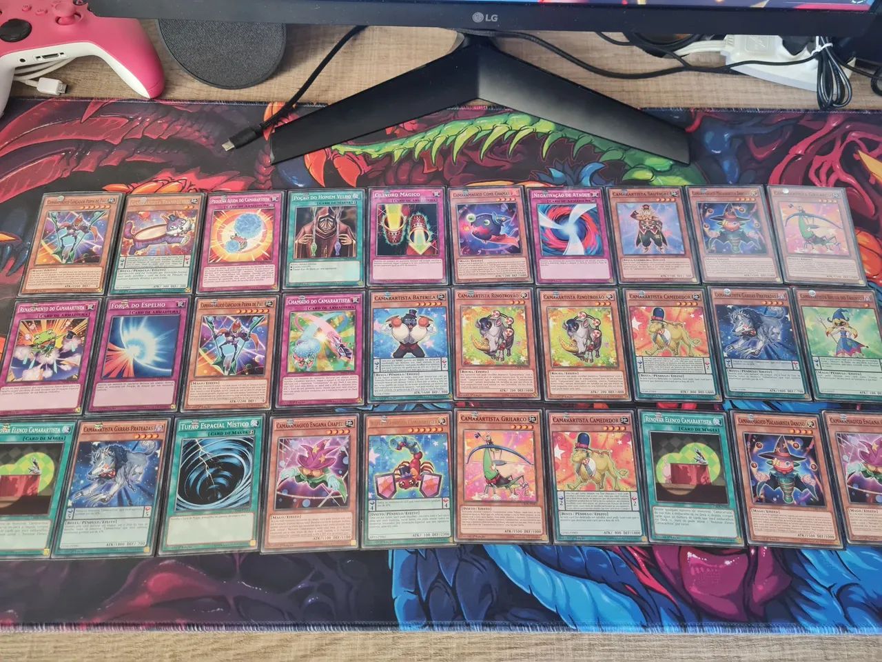 210 Cartas Yugioh diversas e 54 sleeves para proteger as cartas - Foto 3
