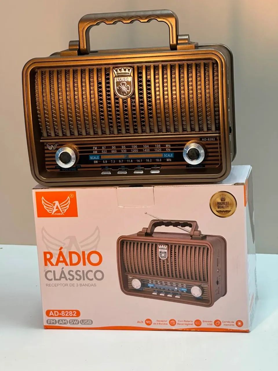 Rádio Retrô Vintage AM FM  - Foto 2