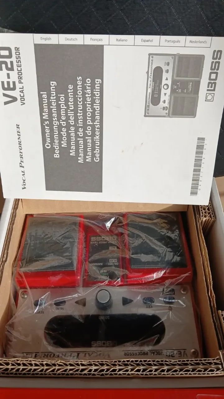 Processador de voz Boss Ve 20 (Novíssimo) - Instrumentos musicais