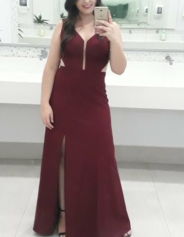 vestido marsala bom retiro