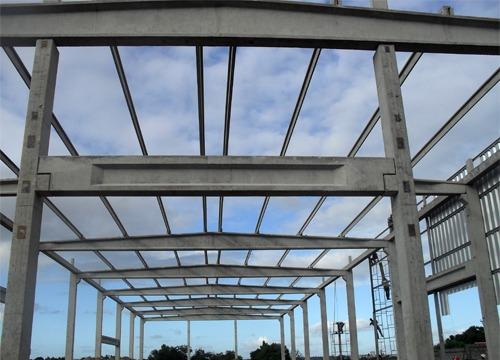 Pilar de concreto para construção