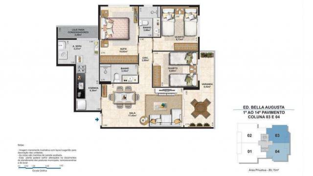 Bella Augusta Residence - Apartamento de 3 ou 4 quartos com suíte - Cariacica, ES - Foto 15