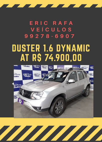 DUSTER 1.6 AT 2020 TOP DE LINHA COM MIL DE ENTRADA ERIC RAFA VEÍCULOS-HU55