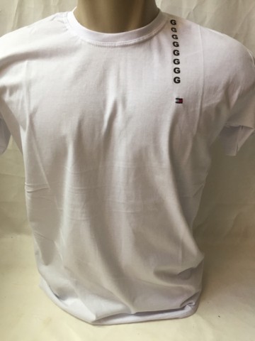 Camiseta masculina lisa e estampada gola redonda - Foto 4