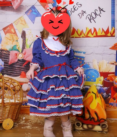 Vestido de festa junina Infantil