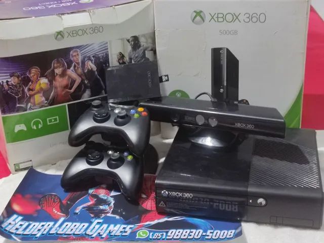 Xbox 360 Bloqueado C/ Controle & Kinect S/ Jogos - DFG