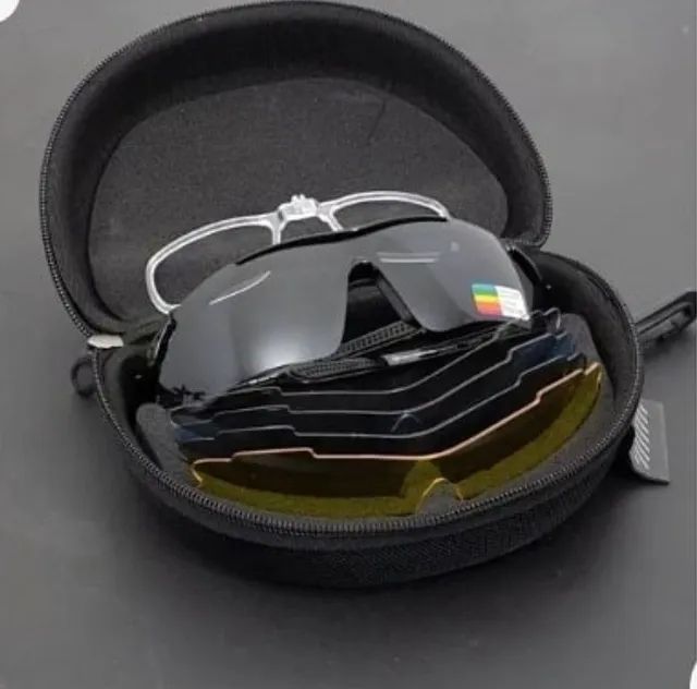 Óculos tático polarizado Original 5 lentes 