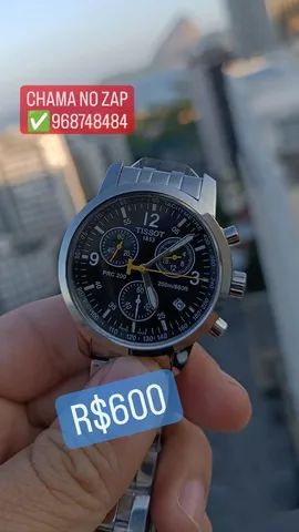 Rel gio Tissot PRC 200 Cromado e 100 FUNCIONAL Acess rios