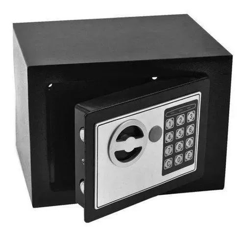Cofre Eletrônico Digital Teclado Com Senha + 2 Chaves