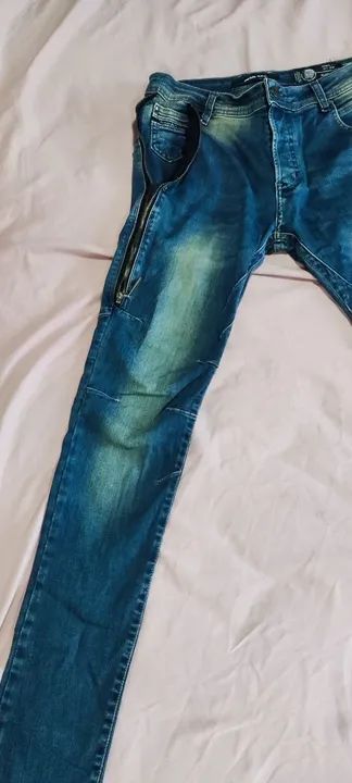 Calça Jeans Diesel Masculina Azul - Estilo Descontraído - Foto 3