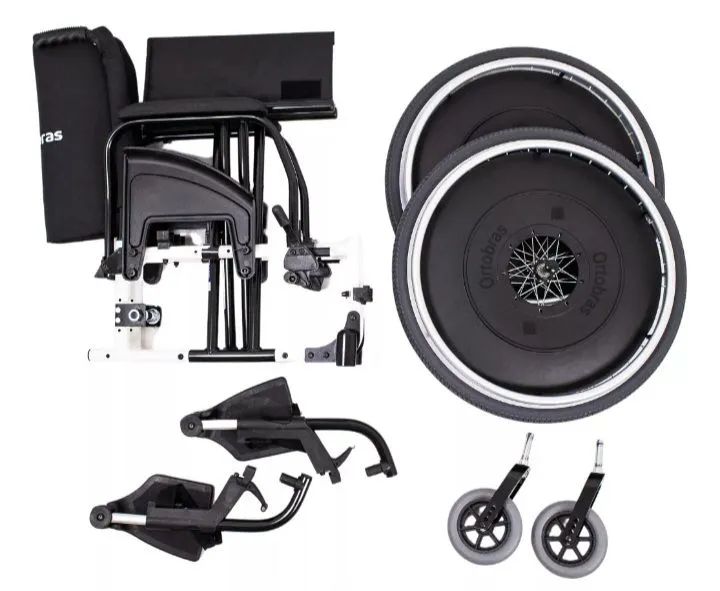 CADEIRA DE RODAS DE ALUMÍNIO.  - Foto 3