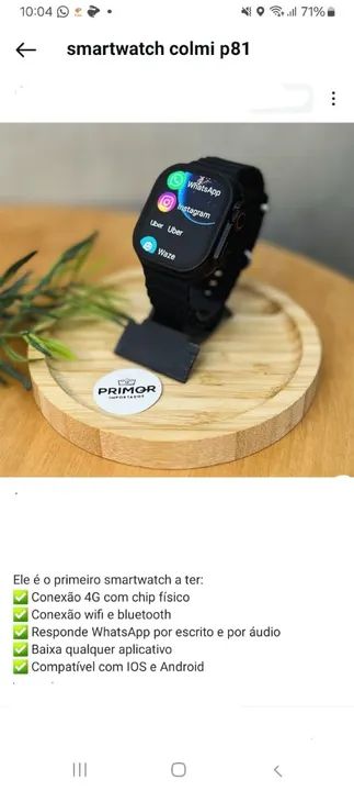 Smartwatch Colmi P81 - Foto 4