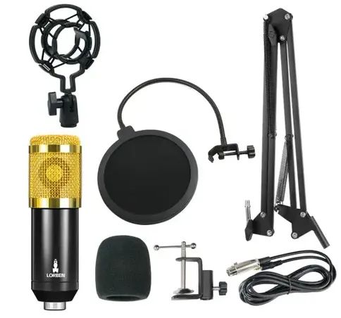 Kit Microfone BM800 Profissional P/ Estúdio e Gravação + Pop Filter + Aranha + Braço z812 - Foto 6