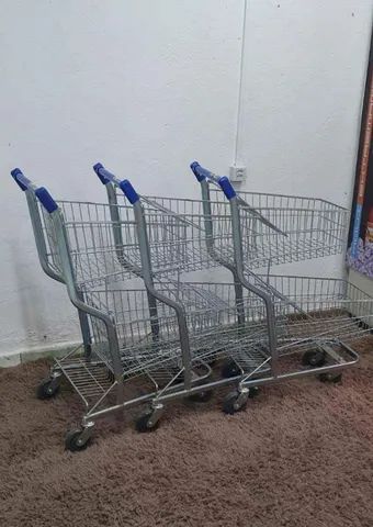Carrinho de Supermercado duplo 90 litros  - Foto 2