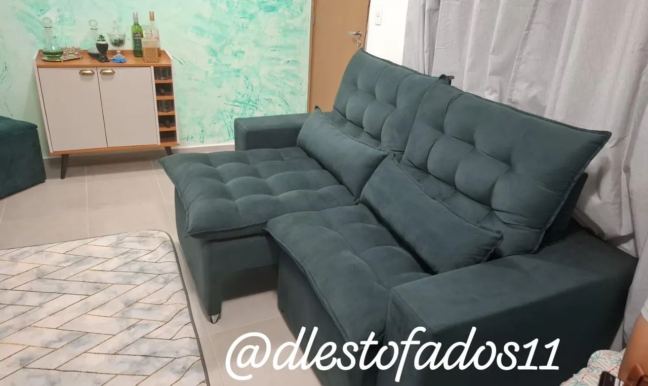 Sofá  Retrátil reclinável várias cores disponíveis a pronta entrega  - Foto 3