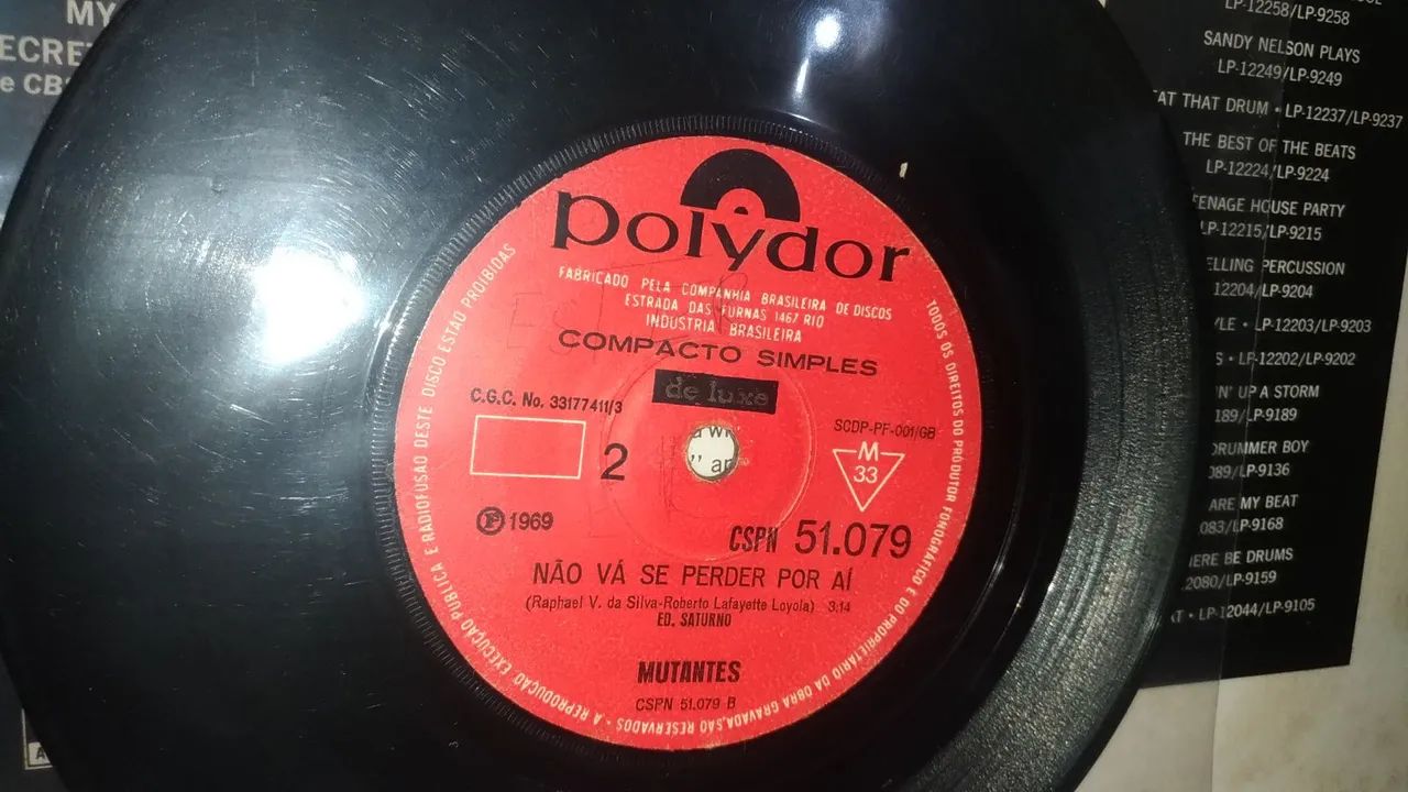Compacto Disco de Vinil - Mutantes - Ando Meio Desligado - Foto 3