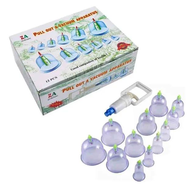 Ventosa terapêutica kit com 12 peças 
