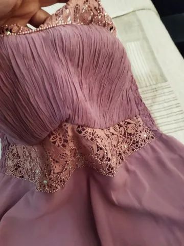 Vestido Rosa chá 