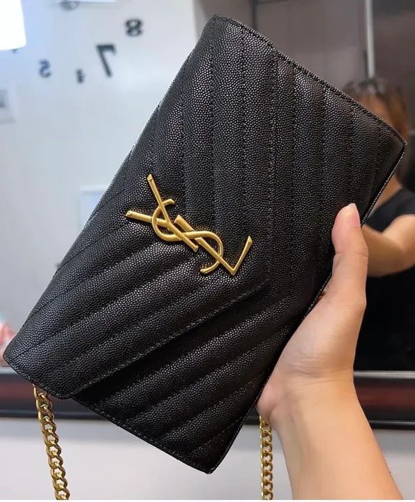 Bolsa em couro caviar nova . - Foto 4