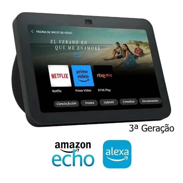 Amazon Echo Show 8 3ª Geração - Smart Screen - Tela 8" com Wi-Fi e Bluetooth