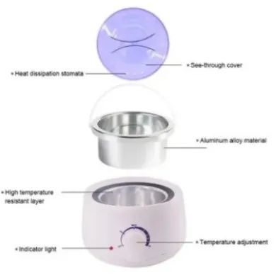 Aquecedor De Cera Quente Depilação Panela Elétrica Bivolt Estética Depilar (z342)  - Foto 5