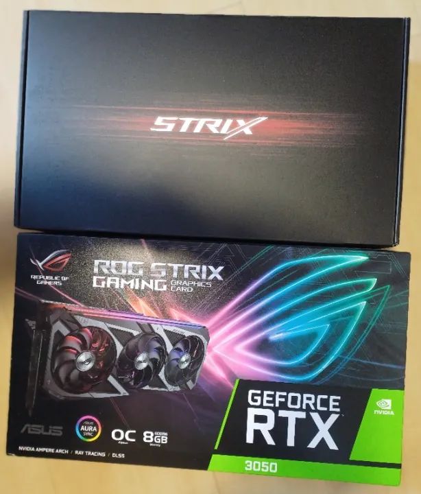 Placa de Vídeo Asus NVIDIA GeForce RTX 3050 ROG Strix Gaming OC, 8GB, GDDR6 Usada!