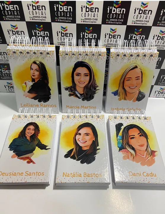 Bloquinho capa dura personalizado