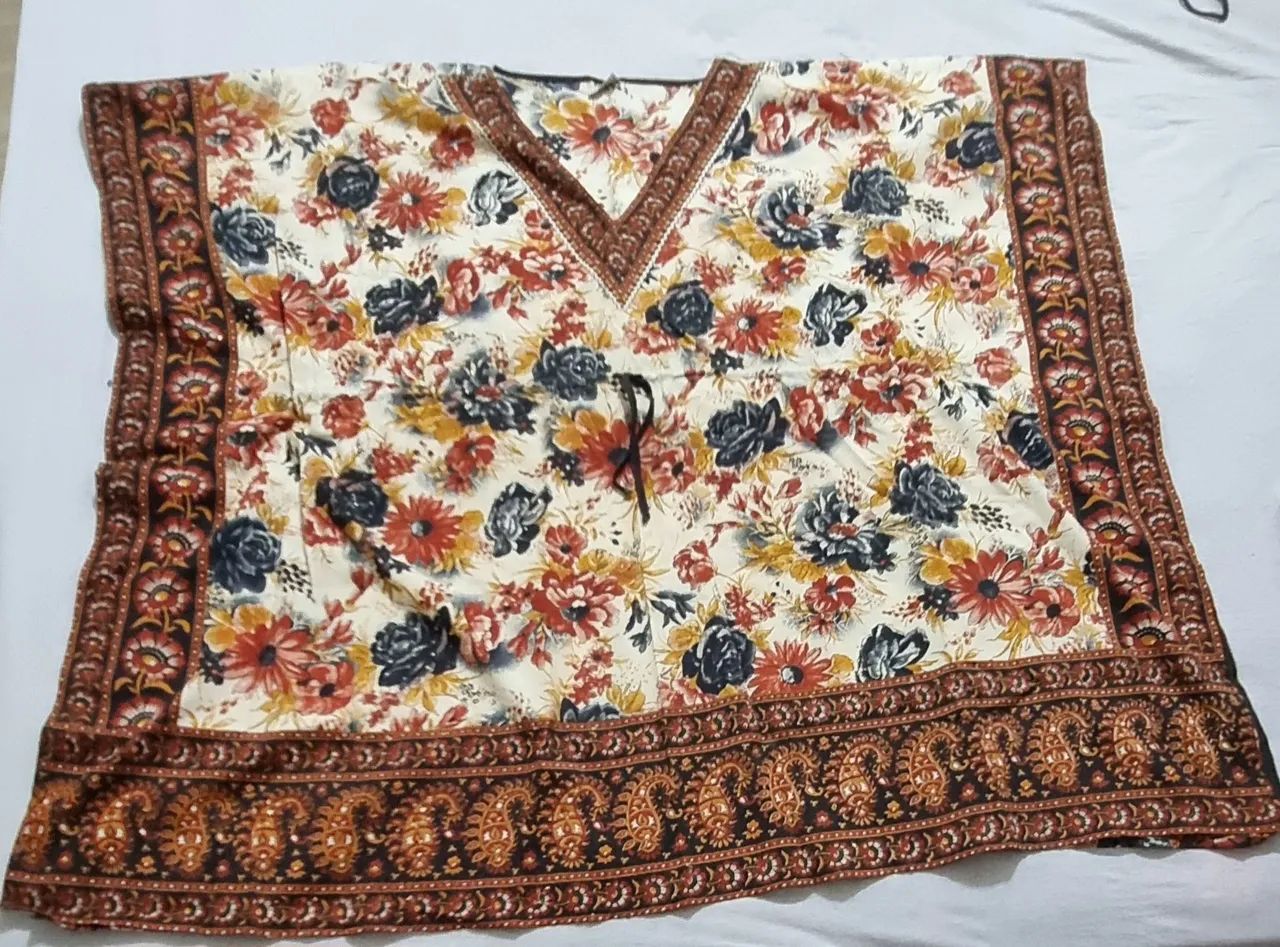 Vestido kafta túnica 