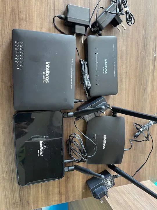 Kit Intelbras switch e roteadores 