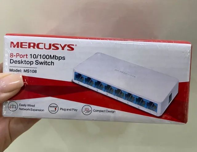Switch 8 Portas Mercusys MS108 série Desktop Loja Coimbra Computadores Entregamos  - Foto 3