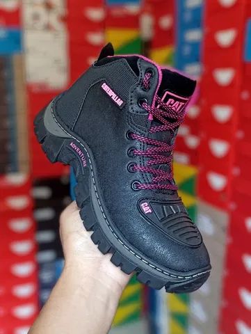 Bota Feminina Botina SeguranÃ§a Caterpillar Bota Coturno