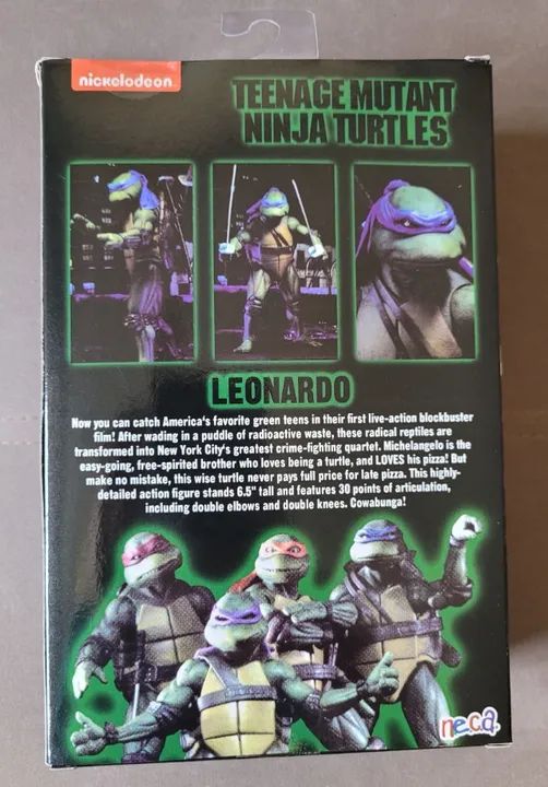 (Novo) Action Figure - Tartarugas Ninja - Leonardo - Neca - Foto 2