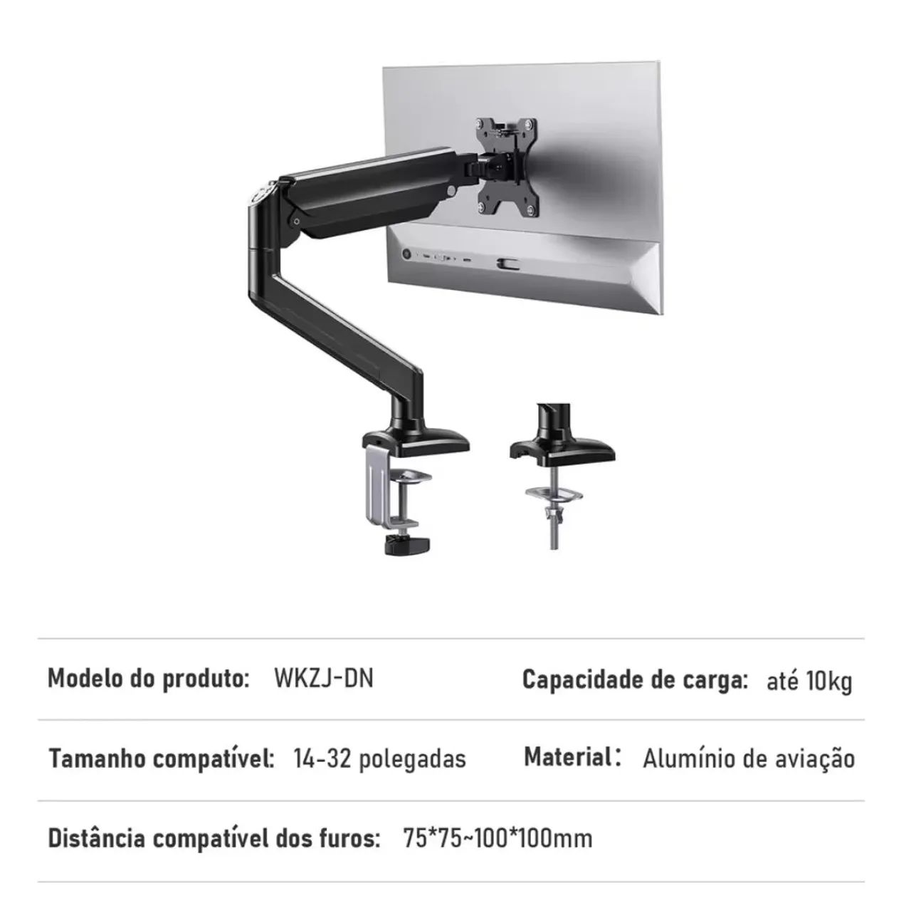 Suporte Articulado Profissional de Monitor WKZJ-DN (Lacrado) - Última unidade! - Foto 6
