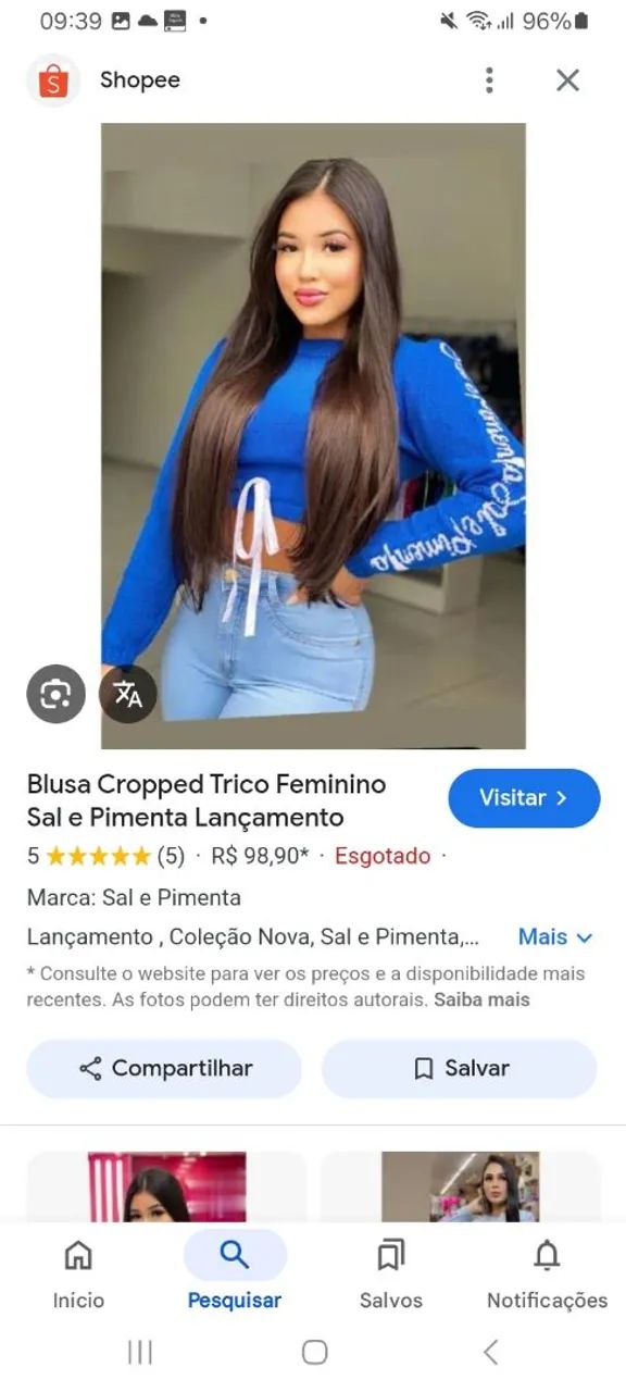  Tricô sal e pimenta - Foto 3