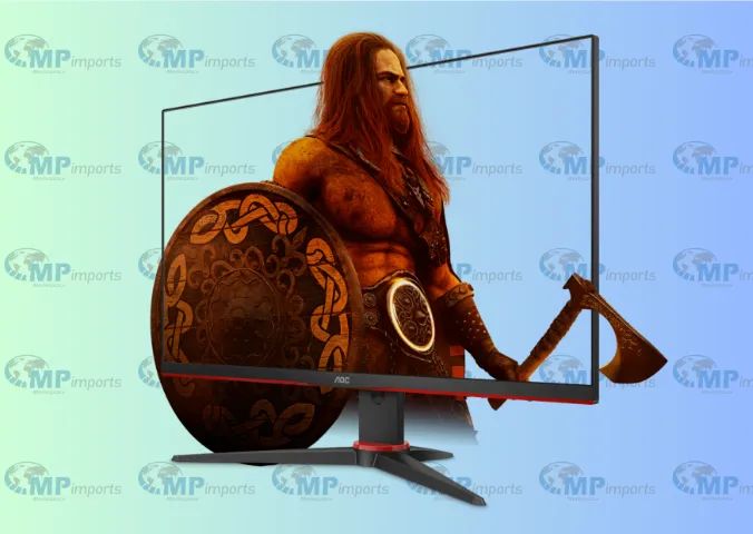 Loja MP Imports: Monitor Gamer AOC 23,8" 165Hz 1ms 24G2S/BK Cor Preta/Vermelho - Foto 4