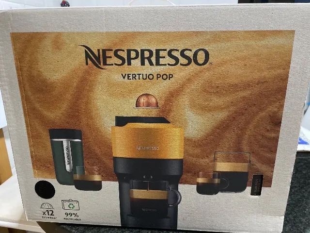 Cafeteira Nespresso Vertuo Pop Preto 220V, Nova e em caixa lacrada