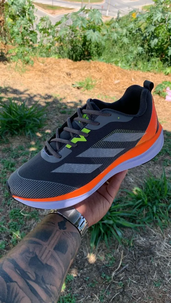 Tênis Adidas Cinza e Laranja 1 Linha PREÇO DE CUSTO