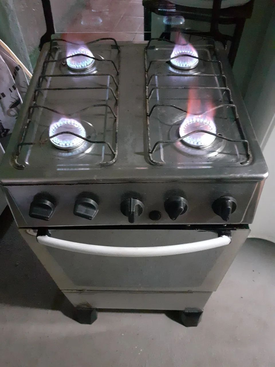 Fogao inox espelhado 4 bocas manual  - Foto 4