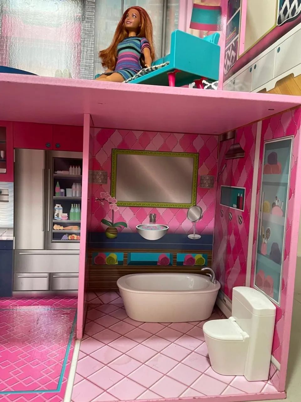 Casa de boneca infantil Barbie - Foto 5