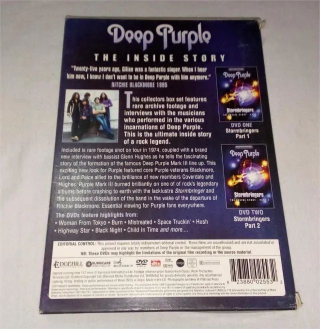 Deep Purple - Stormbringers - The Inside History - Dvd Duplo - Foto 2