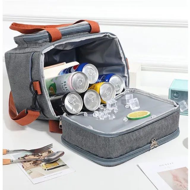 Bolsa Termica Expansível De Grande Capacidade Para Piquenique Viagens Ao Ar Livre Na Praia - Foto 4