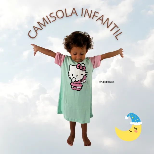 Camisola de algodao infantil - Foto 4