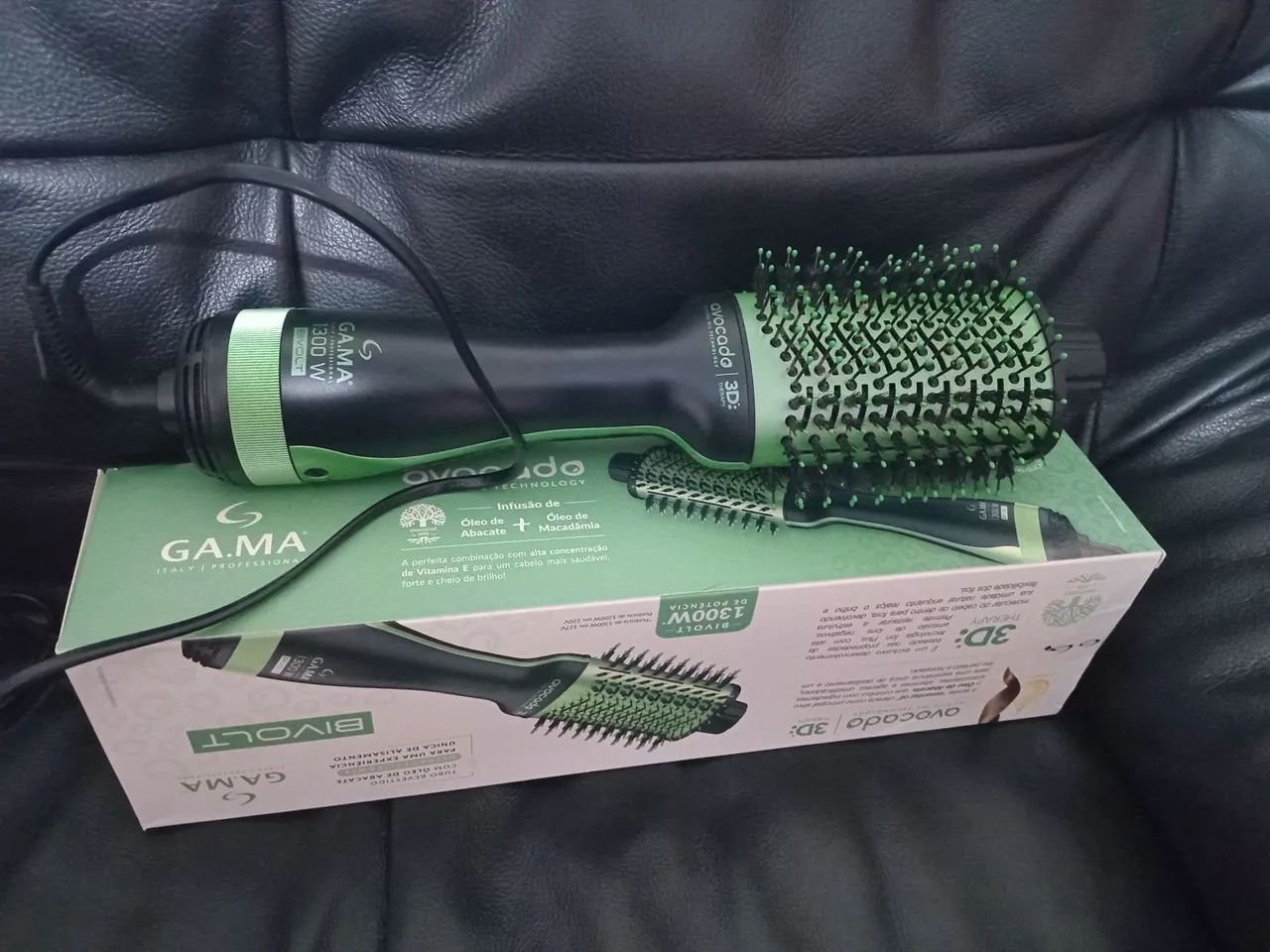 Secador de cabelo Gama Bivolt 1300W Avocado 3D - Foto 3
