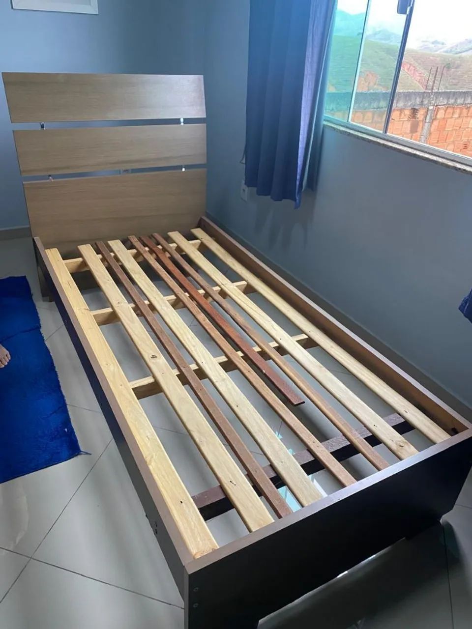 CAMA SOLTEIRO + COLCHÃO EM BOM ESTADO 64315086624770121