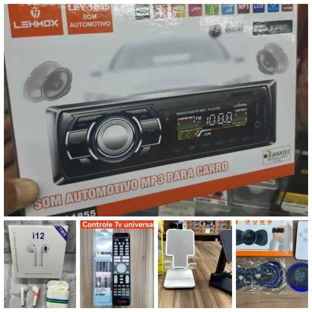 Som automotivo carro +1 produto gratis