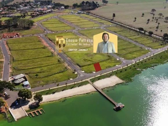 Terreno no Florais das Palmeiras residencial, Buritama, frente da praia 514 m2 entrada + p