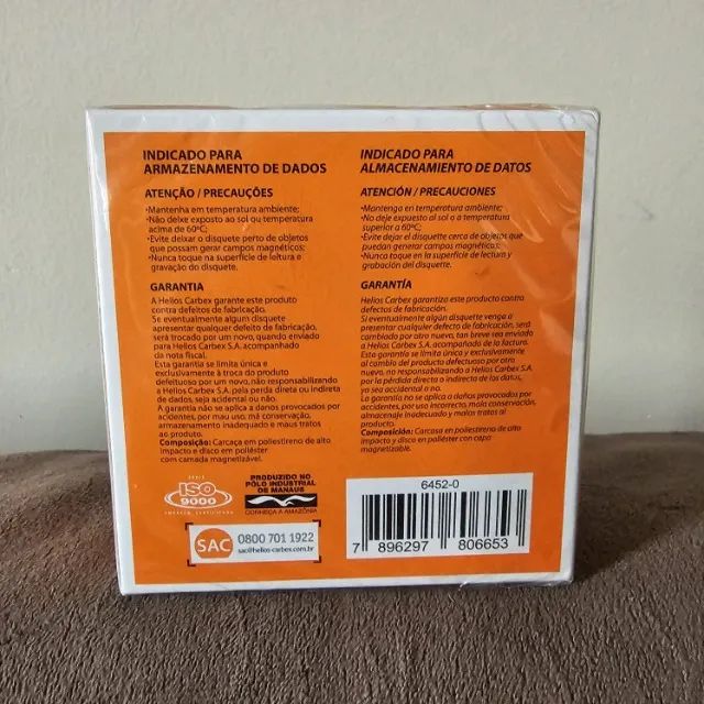 Disquetes 3.5 polegadas (caixa com 10 disquetes) - Foto 3