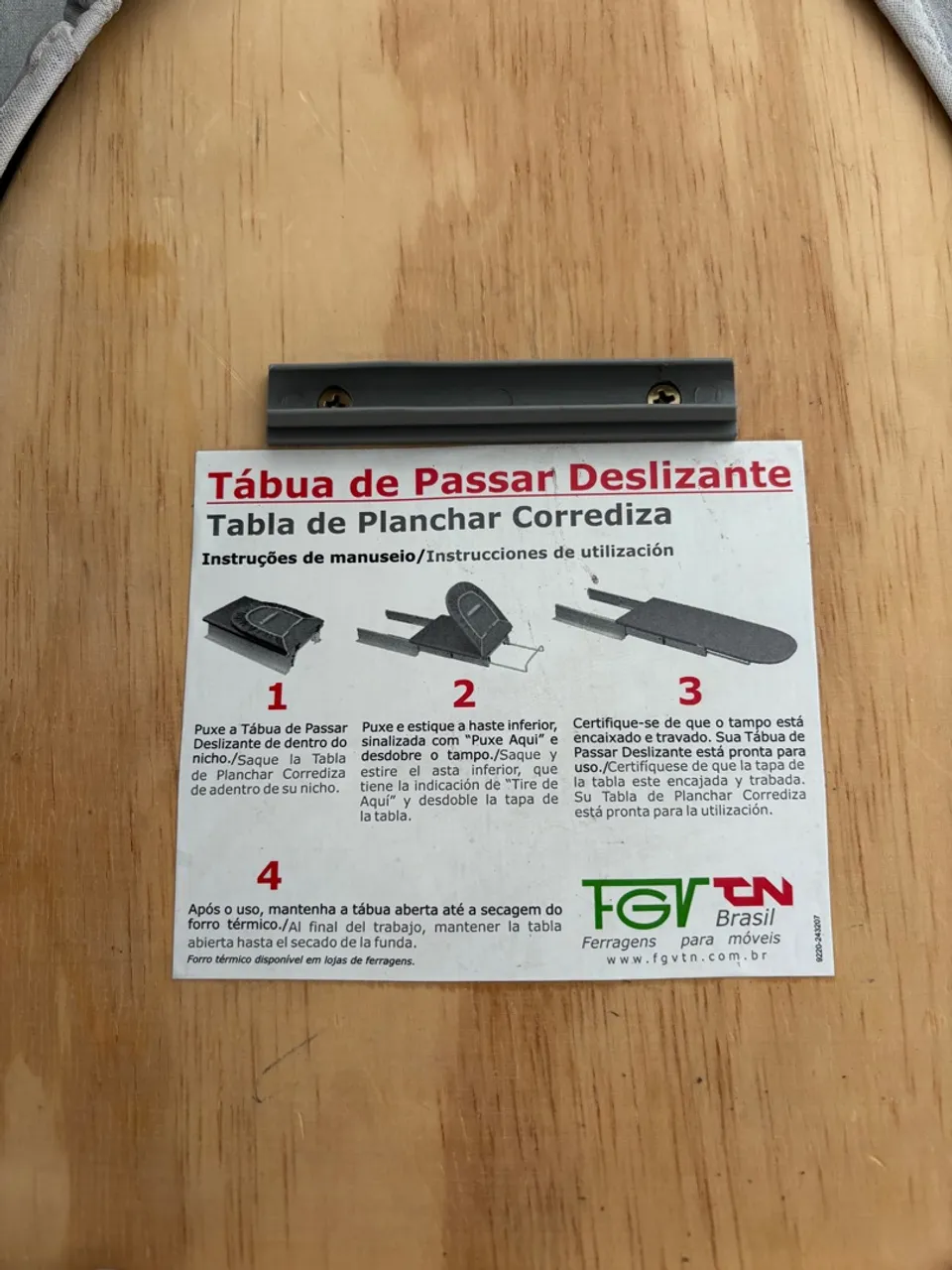 Tábua de Passar Deslizante